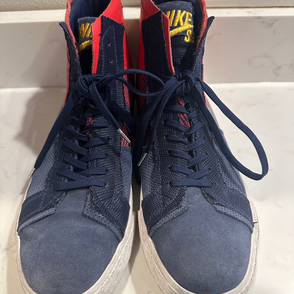 Nike SB Zoom Blazer Mid Premium Deconstructed - Barcelona Size 12 EUC - Picture 4 of 13